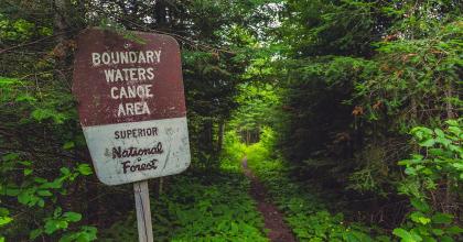 Boundary Waters sign