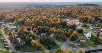 aerial view of Alberta, MI
