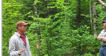 Matt Dallman (TNC) leading a tour of the Caroline Lake Property