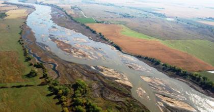 The Central Platte River at Audobon's Rowe Sanctuary. Photo: Audubon Nebraska