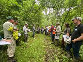 Research partners working together to develop Driftless Area ASCC Affiliate Site. Photo Credit: Courtney Peterson, Colorado State University.