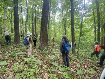 Tour of the Ohio Hills ASCC site. Photo Credit: Courtney Peterson, Colorado State University