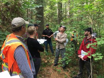 Managers and scientists planning the PRF ASCC site. Photo Credit: Courtney Peterson, Colorado State University.