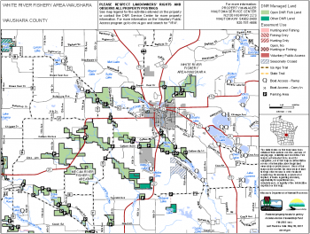 Map of the DNR White River Fishery Area