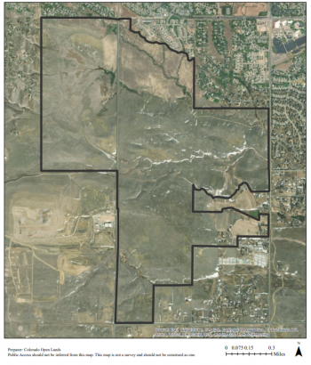 Map of the Cathy Fromme Prairie Natural Area