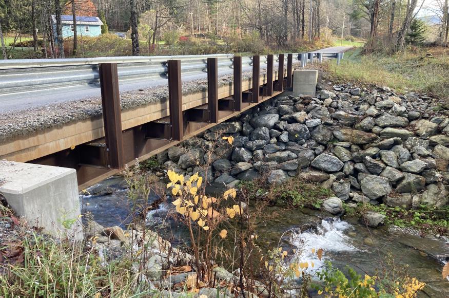Bridge over a stream
