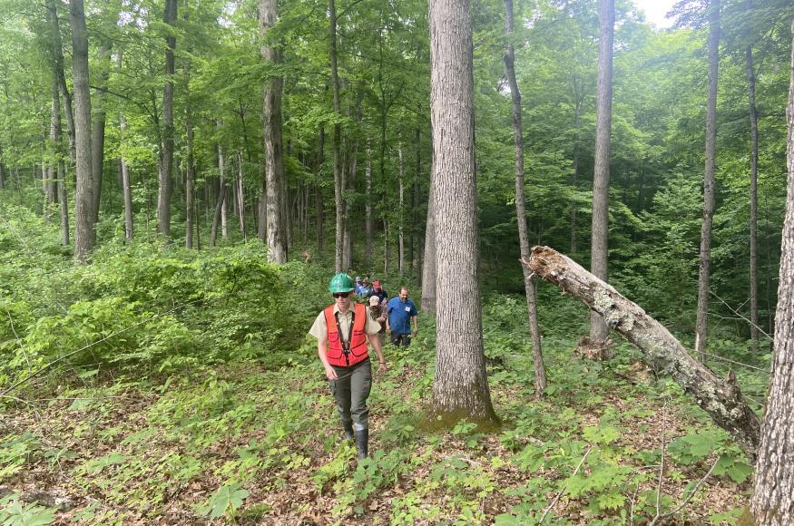  Partners and researches at a field tour of the Ohio Hills ASCC site. Photo Credit: Courtney Peterson, Colorado State University