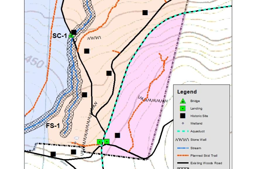 Sykes Mountain Cutting Plan Map