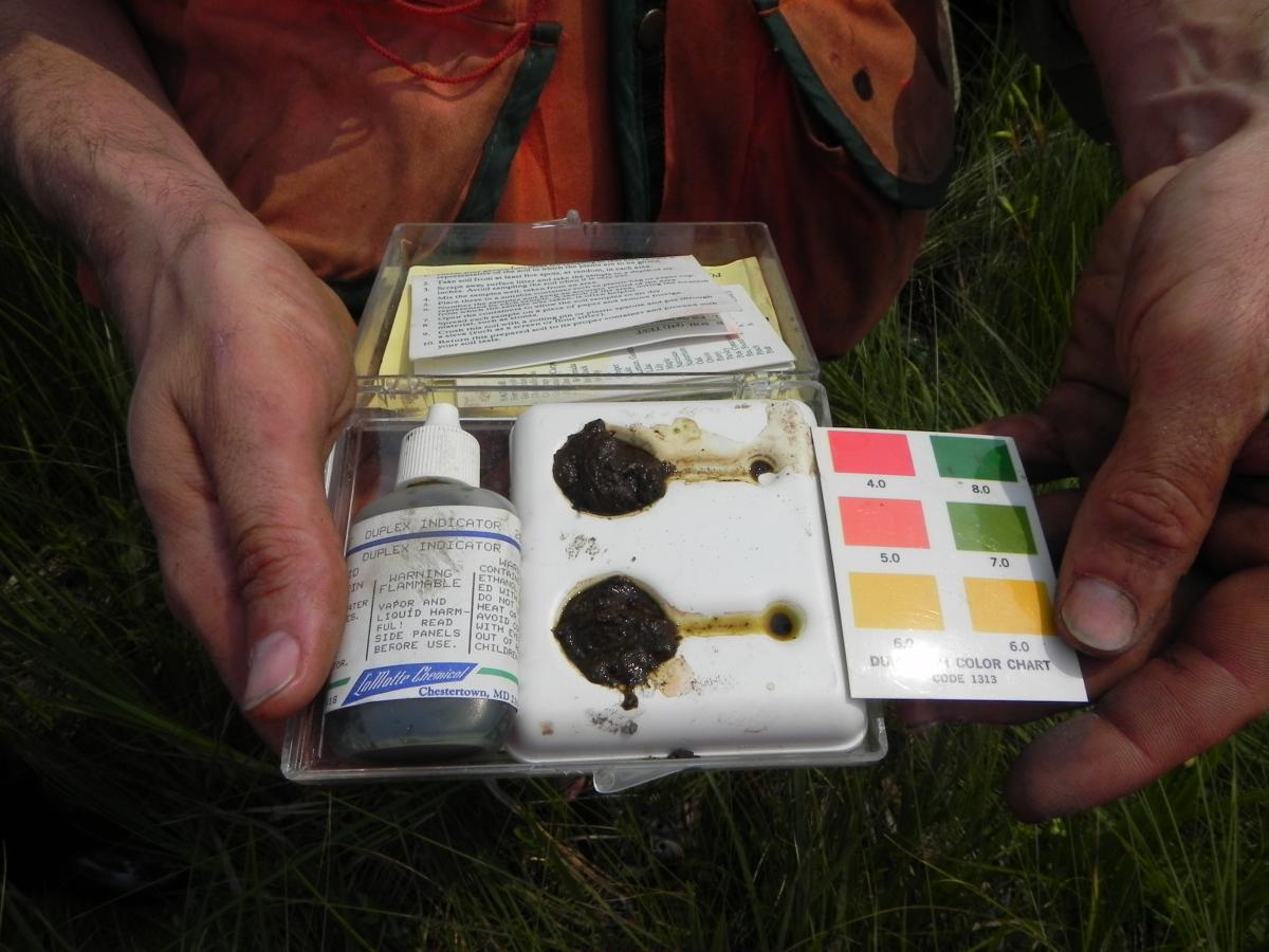 Photograph of a soil carbon kit.